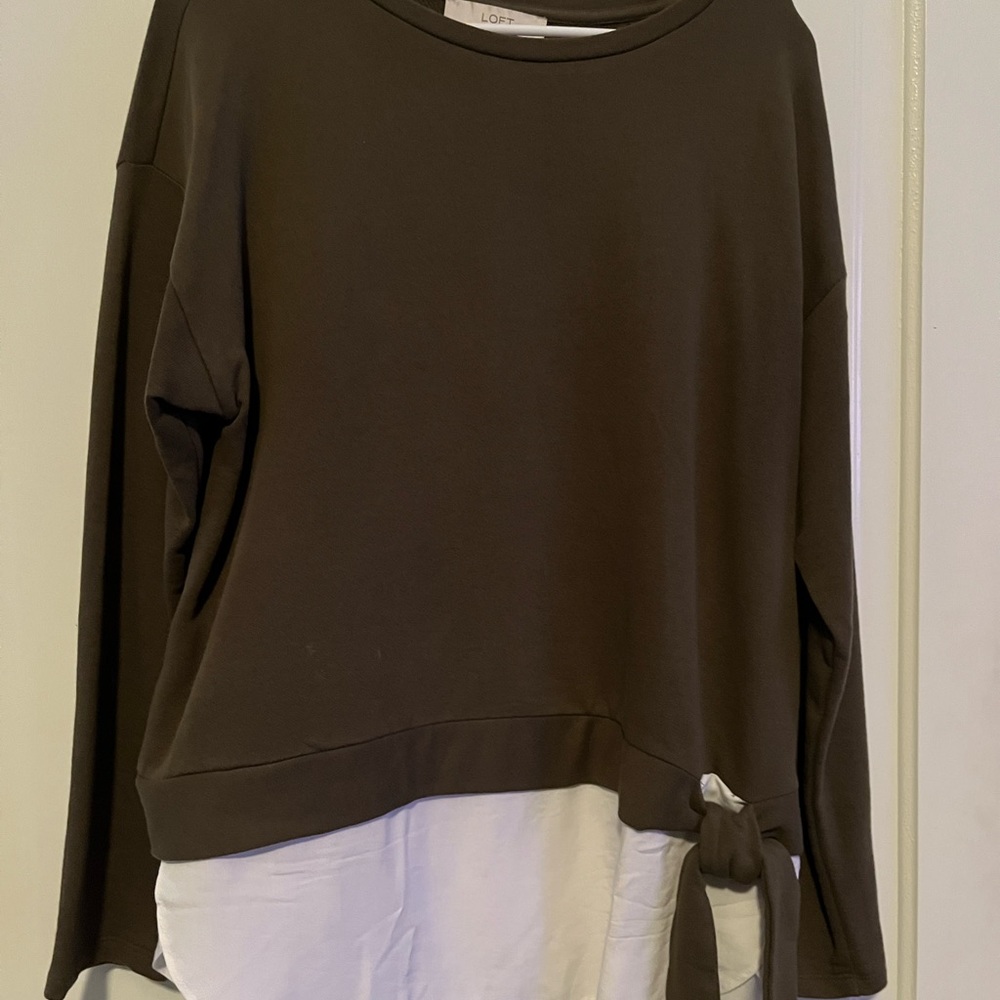 Army green sweater